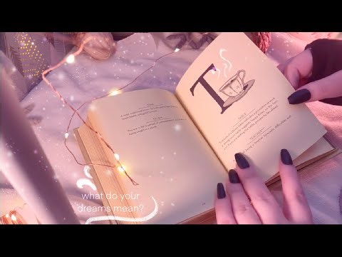 ✨The Dream Dictionary!✨ 💭 soft n cozy ASMR whispered reading dream interpretations and meanings book