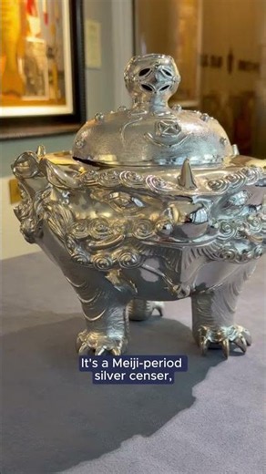 Meiji-Period Japanese Silver Censer