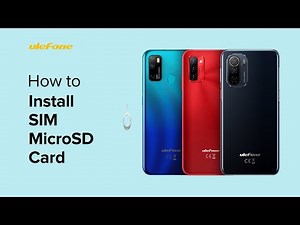 How to Install SIM&microSD Card on Ulefone Note 9/11/12 Series