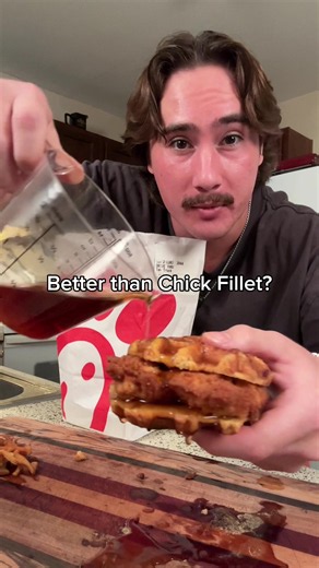 Chick-fil-A Chicken and Waffles Sandwich recipe
