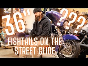 36" fishtail exhaust on the Street Glide