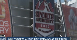 Why Sports Authority Field signs can't come down