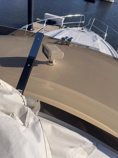 Safety first! Check out this ACR spotlight install on this Princess 55! Essential for spotting hazards and guiding you confidently through dark voyages.💡🛥️🌌 | Simpson Marine Services