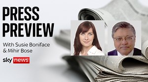 We take a look at the front pages with the Daily Mirror columnist Susie Boniface and the former BBC Sports Editor, Mihir Bose.