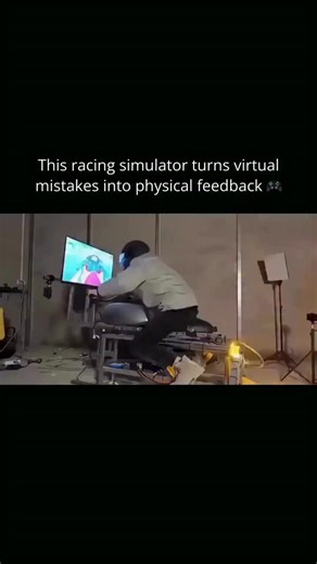 CURIOSITY | KNOWLEDGE FEED on Instagram: "🏎 This simulator trains the human brain in a way that’s similar to how an AI model is trained. High‑end racing simulators rely on fast linear actuators that move the entire cockpit—and the driver—within milliseconds. Every slide, collision, or shift in weight is transmitted to the body almost instantly. That’s why professional drivers like Jordan Taylor use setups like these. His rig once famously flipped during a virtual race, not due to a glitch, but 