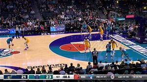 Trent Forrest grabs the steal and finds Jordan Clarkson for the layup plus the foul