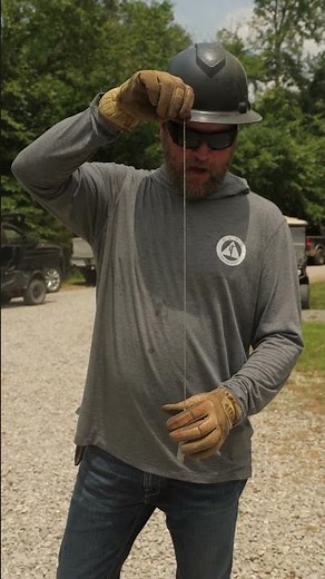 Lesson of the day: Utilizing a "Plumb Bob" when setting new poles.