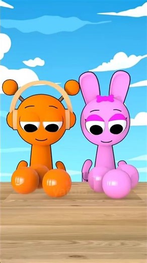 Color Change Oren and Pinki (Incredibox Sprunki)