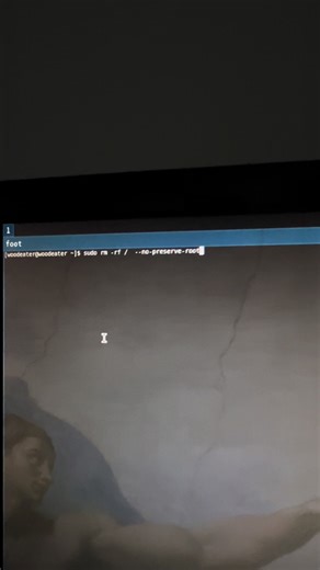 Goddamn #linux #operatingsystem #sudorm-rf #delete #chud @Benjamin Netanyahu - נתניהו