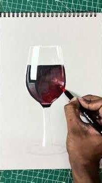 How to Draw Realistic GLASS in Seconds! 🍷✨ #shorts #arttutorial #drawingtips