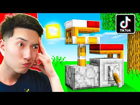 NEW VIRAL TIKTOK MINECRAFT HACKS THAT ACTUALLY WORK!