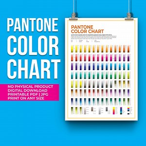 Pantone Color Chart Printable: CMYK Reference Guide (PDF, JPG) - Etsy Australia