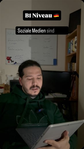 Mehdi.kanouni on Instagram‎: "كتعلّم الألمانية؟ هاد الفيديو غادي يعاونك تحسّن الفهم ديال السمع وتزيد فالكلمات 🇩🇪 Ich lese einen B1-Text über soziale Medien vor 📱🗣️ Ideal für alle, die Deutsch lernen, ihr Hörverstehen verbessern und neue deutsche Wörter im Kontext lernen möchten. 👉 Aufgabe: Schreib ein Wort, das du gehört hast – oder ein Wort, das du nicht verstanden hast 👇 So lernst du Deutsch aktiv und effektiv! 🎯 Perfekt für: Deutsch B1 · Deutsch als Fremdsprache · Hörverstehen Deutsch 