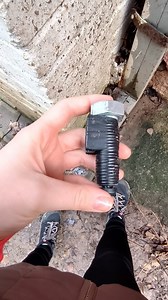 🔩 Magnetic bolt caches are everywhere! 🔩 What’s your favorite style of devious cache container? Video by katerinakalivodova. Video: The video shows a dirt path between a building and a concrete wall. A geocacher approaches the building. They reach out to grab a bolt that is attached to a piece of metal on the side of the building. The geocacher brings the bolt toward the camera and moves it around to reveal that it is a magnetic bolt geocache container. #geocaching #geocache #czechia #brno #ge