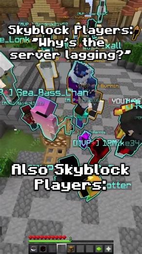 Hypixel Skyblock players are on another level... #shorts