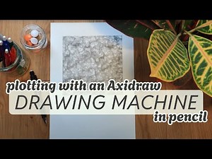 Drawing machine | Plotting with Axidraw in pencil