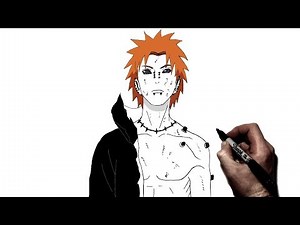 How To Draw Pain(Beat Up) | Step By Step | Naruto