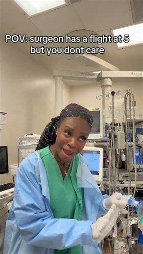When the surgeon is in a rush but you work in anesthesia ⏱️😷