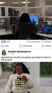 46K views · 542 reactions | Daejah is an engineer who brings focus and precision to everything she builds, both at work and at home. The support and resources she has here help her stay sharp, creative and ready to deliver on the mission. Ready to apply your skills to real impact? Explore our open roles today: https://lmt.co/48pEvlI | Lockheed Martin | Facebook