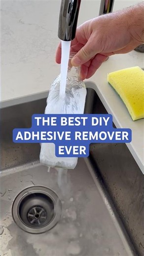 I’m shocked how well this DIY adhesive remover worked…