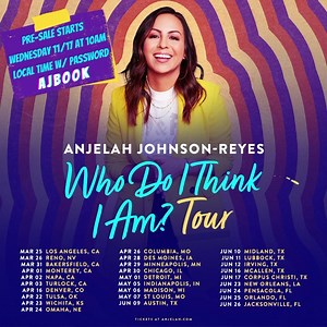 20K views · 680 reactions | If anything, 2020 gave me a lot of time to write. Not only did I write a book, but I also wrote a brand new stand-up comedy hour that I’ll be performing at a theater near you!! Here is the first leg of the tour which you can get early access to tickets starting this WEDNESDAY at 10am local time by using the password “AJBOOK” - There’s a link in my bio for tickets! If you see your city… shout it out! | Anjelah Johnson-Reyes | Facebook