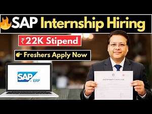 🚀 Latest SAP Internship Hiring 2026 | ₹22K Stipend | Freshers Apply | Hyderabad, Mumbai, India Jobs