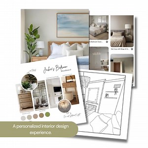 Signature Interior Design Package | Custom Room Design | Personalized Mood Board, Pinterest Board, Floor Plan, Sketch & Concept Render - Etsy