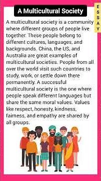 Essay on A Multicultural Society #essay #fo#english #shorts #viral #trending #englishessay #ytshorts