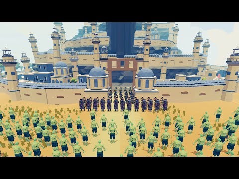 Army vs Zombie 200 Units - TABS 4K 60FPS