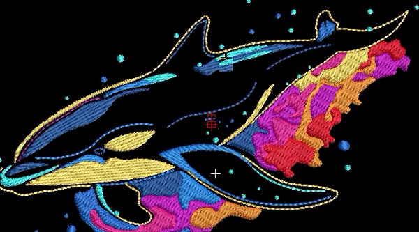 Dolphin Embroidery Design | Dolphin Embroidery Files | Colorful Dolphin Machine Embroidery Designs, Instant Download - Etsy