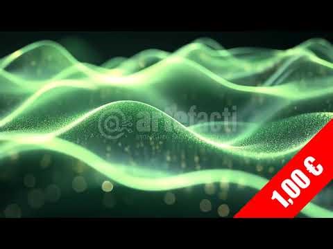 Emerald Particle Currents Background | HD Stock Footage