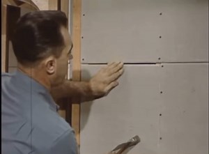 Circa 1950’s - 60’s Traditionally, this is how drywall was installed. This material is called button board. A cement material with a layer of plaster. Different from the drywall we use today, the button board is 5/8, made with plaster. If your home was built in the 50’s, you most likely have button boards in your home. #TheMoreYouKnow 💡 | GR Design and Construction Firm