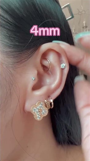 Helix Piercing Stud Sizes Guide