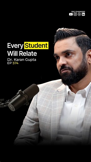 Every Student Will Relate to This | Dr. Karan Gupta - Raj Shamani #shorts