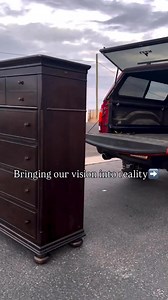 Another dresser transformation in our popular two-tone design 🖤🤎 Note that this dresser was naturally distressed; those are not dings and dents, because I know somebody will mention it 😉#Furniture #FurnitureFlipping #Refurbish #FurnitureDesign #DIYFurniture #PaintedFurniture #Modernhome #furnituremakeover #ThriftedFurniture #thrifted #BossBabe #VeteranOwned #utah | Shabby Chic Flips By Angelina