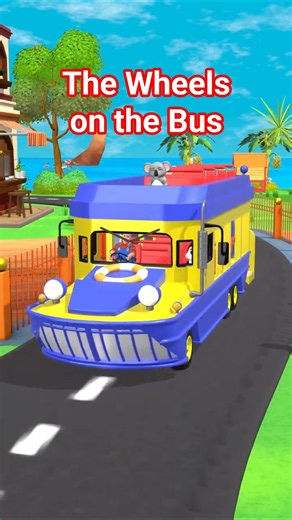 The Wheels on the Bus Go Round and Round Shorts | The Monkey on the Bus