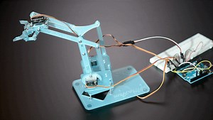 NEW PRODUCT – Phenoptix MeArm Pocket Sized Robot Arm Kit – Powder Blue v0.4