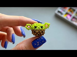 DIY. Beaded Mini Amigurumi Baby Yoda / Grogu