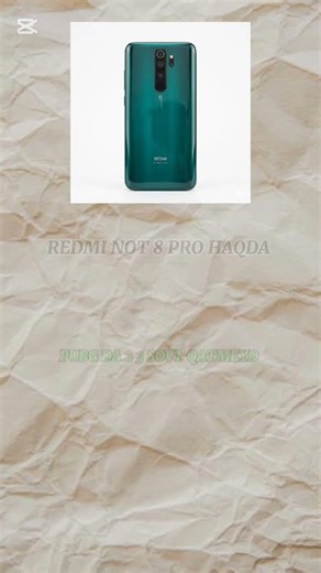 REDMI NOT 8 PRO HAQDA
