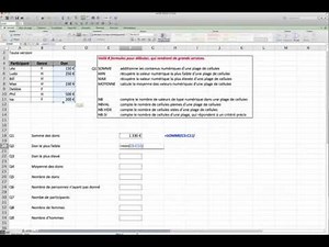 J'apprends Excel - Initiation - 8 formules de calculs de base