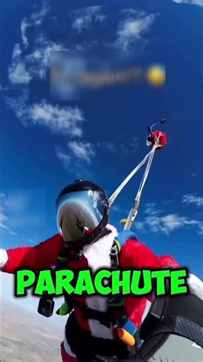 Skydiver Tests 1$ Parachute 😱 #shorts #skydiving #gonewrong #viral