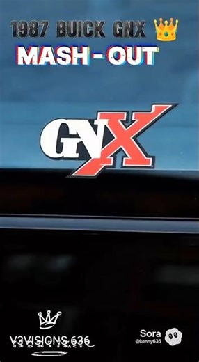 1987 Buick GNX 👑 - Mash - Out 💨 #ytshorts #youtubeshorts #viral #viralshorts #fyp #automobile #car