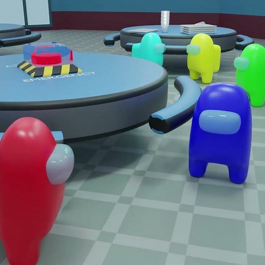 Amung Us 3D model presentation Animation