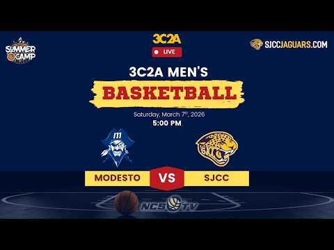 Modesto vs San Jose City College Men's Basketball LIVE 3/7/26 - 3C2A NorCal Regional Final