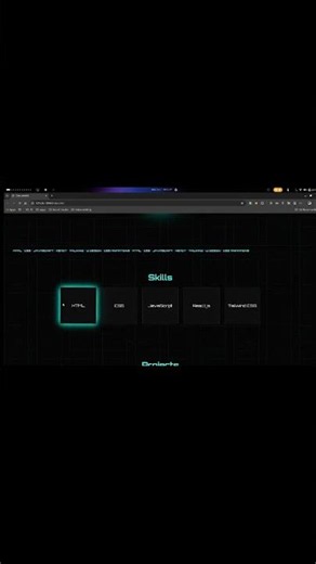 🚀 Built a Futuristic Portfolio Website using only HTML & CSS!