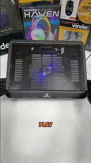 Suporte Base com Cooler para Notebook e Consoles #cooler #rgb #foryou #fyp #ozzix #pc #notebook