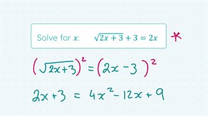 Algebra | Surd Equations | LC Maths Boost