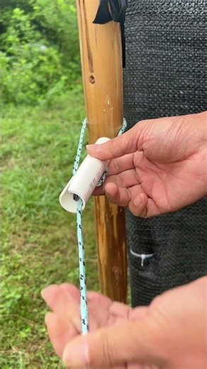 A small tube can achieve self-locking, and the rope is getting tighter and tighter
