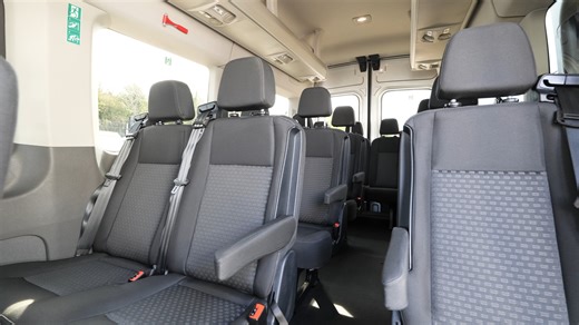 17-SEAT MINIBUS - TRAVEL IN COMFORT ! FOR SALE - STORAGE, AIR CON, L4 X-LONG - JUST 25K MILES - PAY £22,789 VAT 😍 Full advert spec ⬇️ 70 Plate Ford Transit 460 RWD 2.0 Ecoblue 130 BHP L4 X -Long Wheelbase DRW Trend Edition Minibus 17 Seater .. High Spec Example in Metallic Moondust Silver with AIR CON , OVERHEAD STORAGE , TWIN REAR WHEELS , 17 SEATS , CARPLAY MEDIA , Heated Front Screen , Electric Windows Mirrors , Remote Central Locking , Privacy Glass, Bluetooth , Cruise Control , Front Rear 