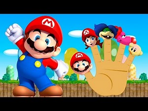 Super Mario Finger Family Song - Daddy Finger Nursery Rhymes 3D - kids songs